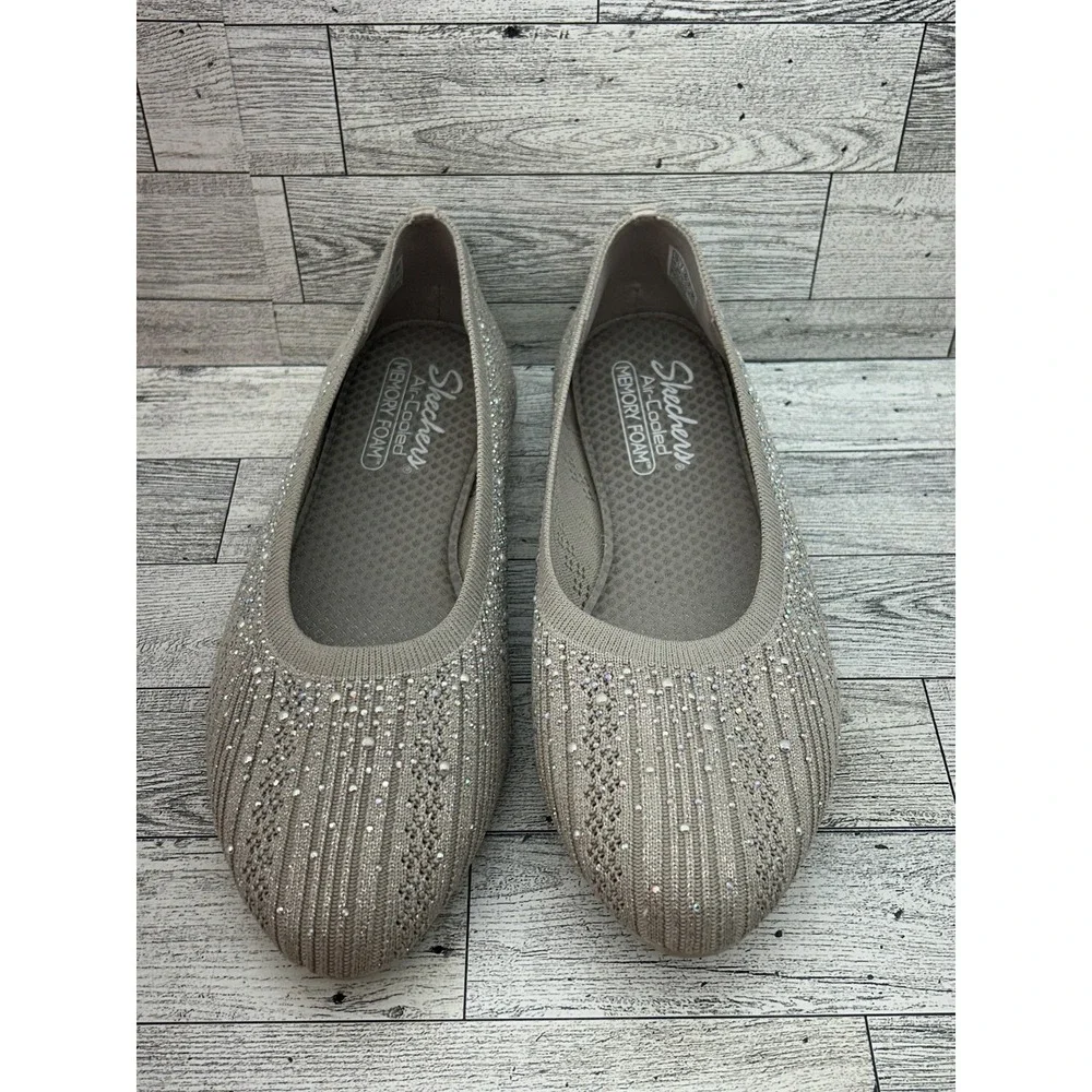 Skechers Shoes Womens Size 10 Air Cooled Memory Foam Slip On Ballet Flats